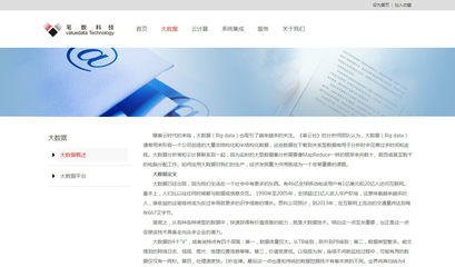 iWhiteData白色簡潔企業網站模板定制